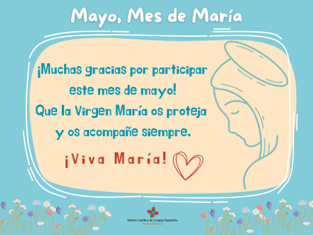 Dibujos de la Virgen de los chicos de nuestra Misión en el mes de mayo.